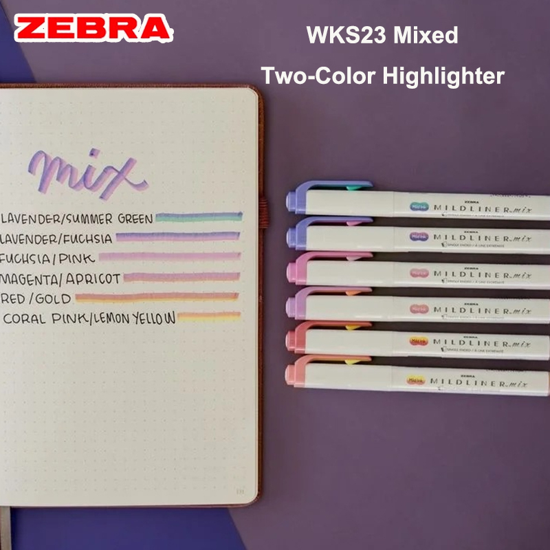 Zebra Pen Mildliner - Rotuladores de doble color Zebra Mildliner