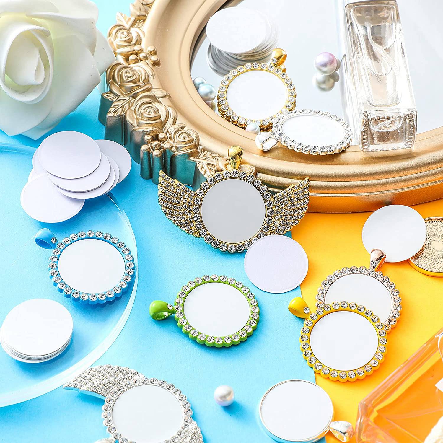 AT35-Juego de pegatinas de alu - Bezels Set Pendant reseña y precio