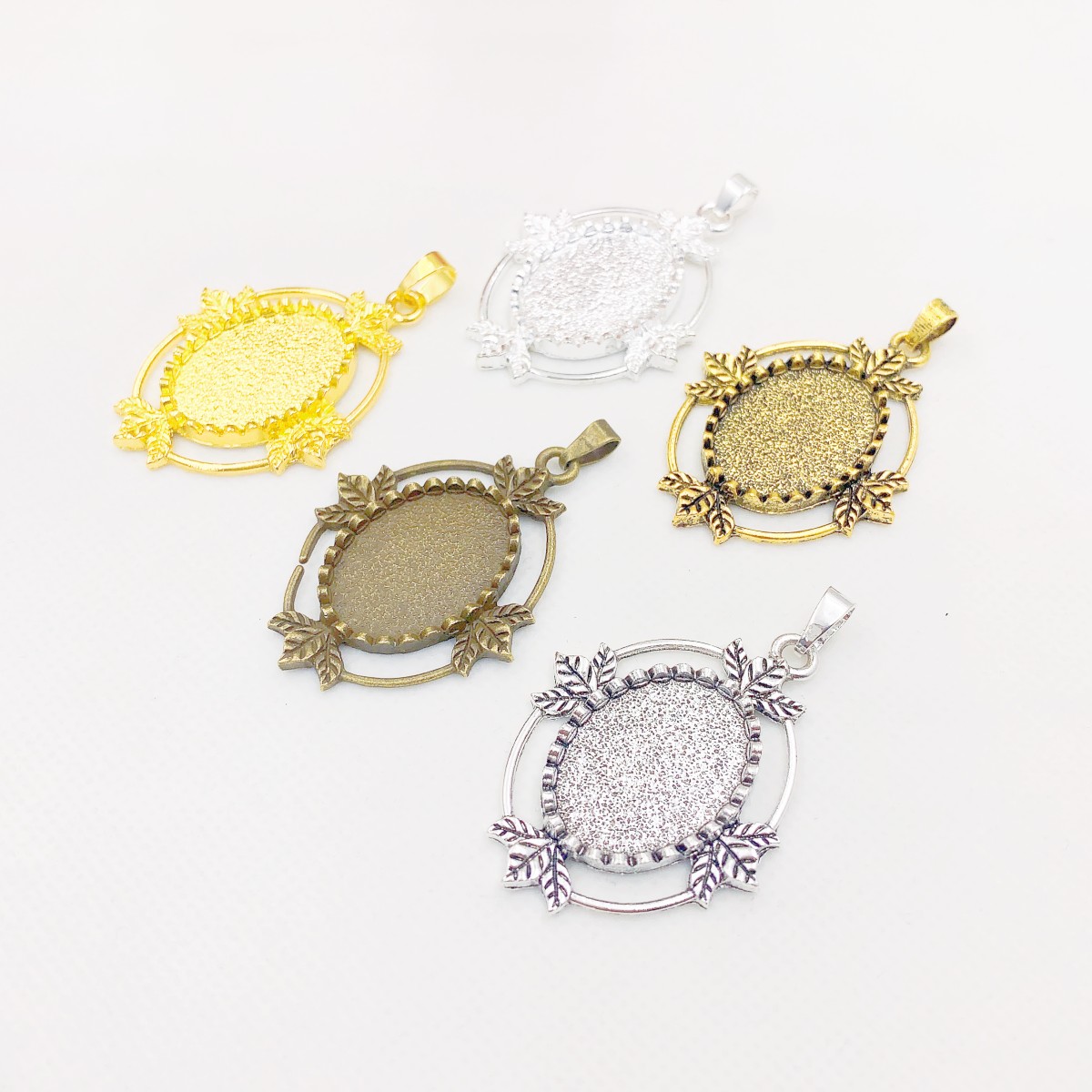 Onebeading Fit 18x25mm cabujon - Bezels Set Pendant reseña y precio
