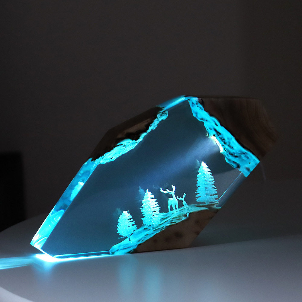 Adorno luminoso personalizado  - Crafting Resin reseña y precio